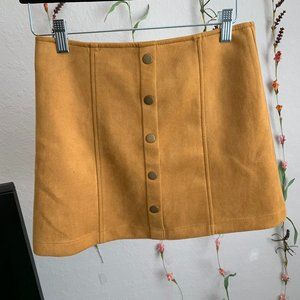 Mustard Corduroy Skirt
